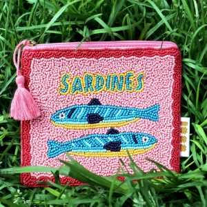 Pochette ricamata Sardine